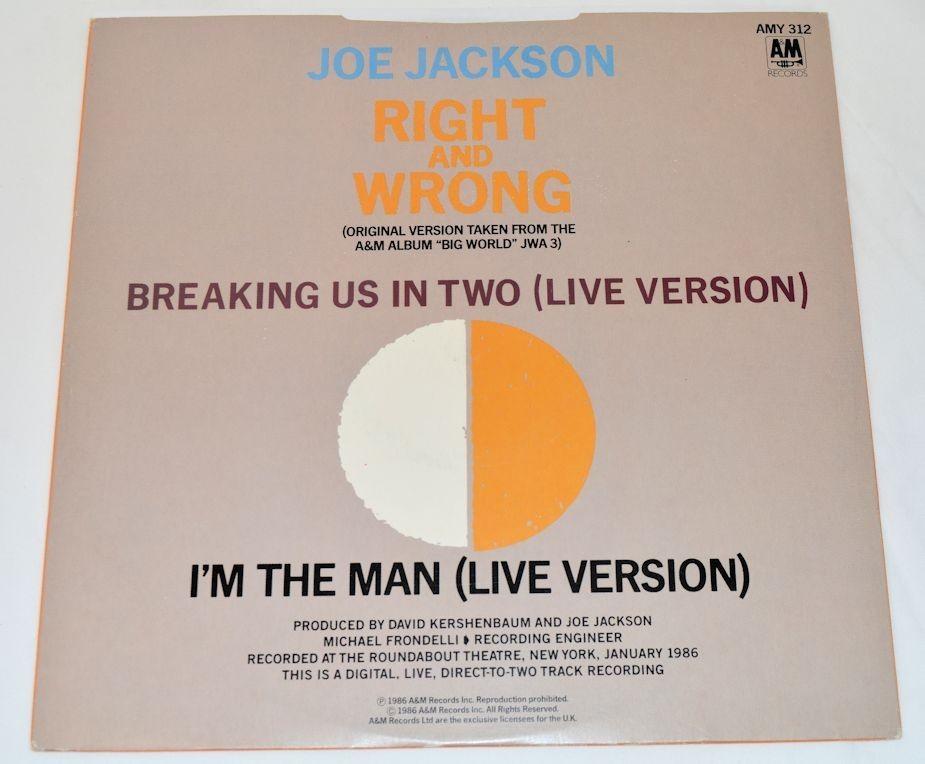 Jackson, Joe - Right And Wrong