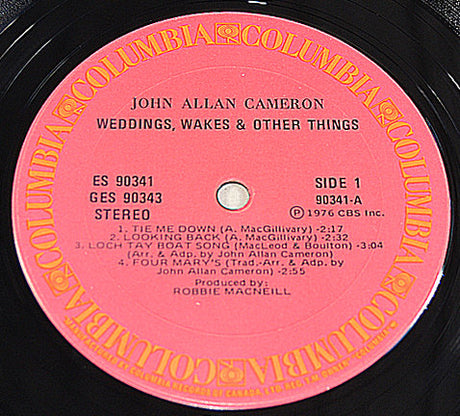 Cameron, John Allan - Weddings, Wakes & Other Things