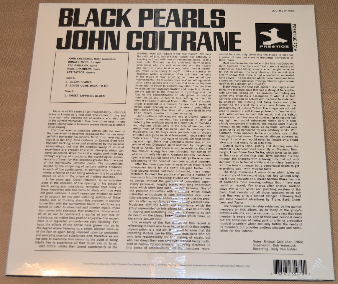 Coltrane, John - Black Pearls