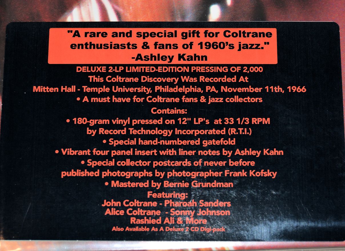 Coltrane, John - Offering: Live At Temple University