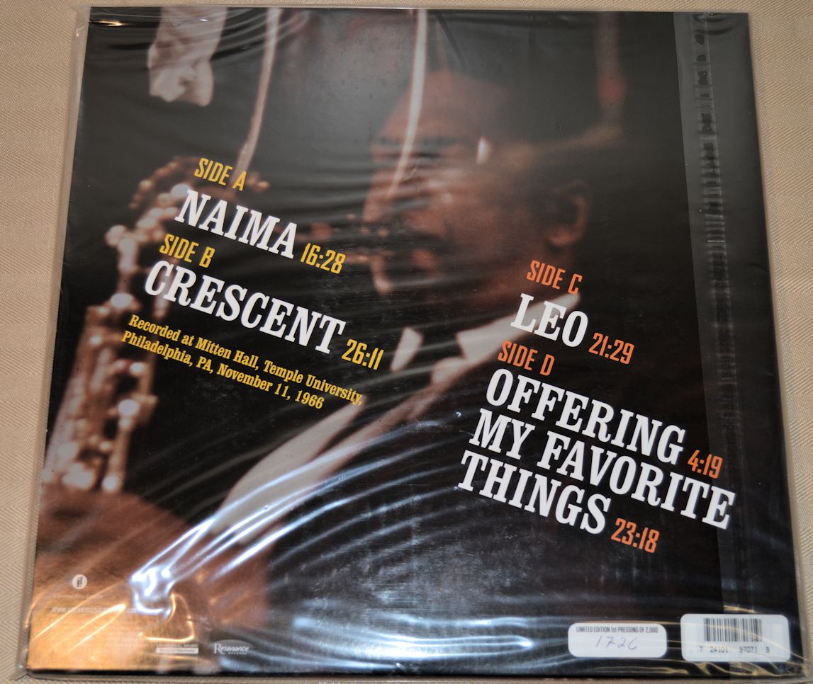 Coltrane, John - Offering: Live At Temple University