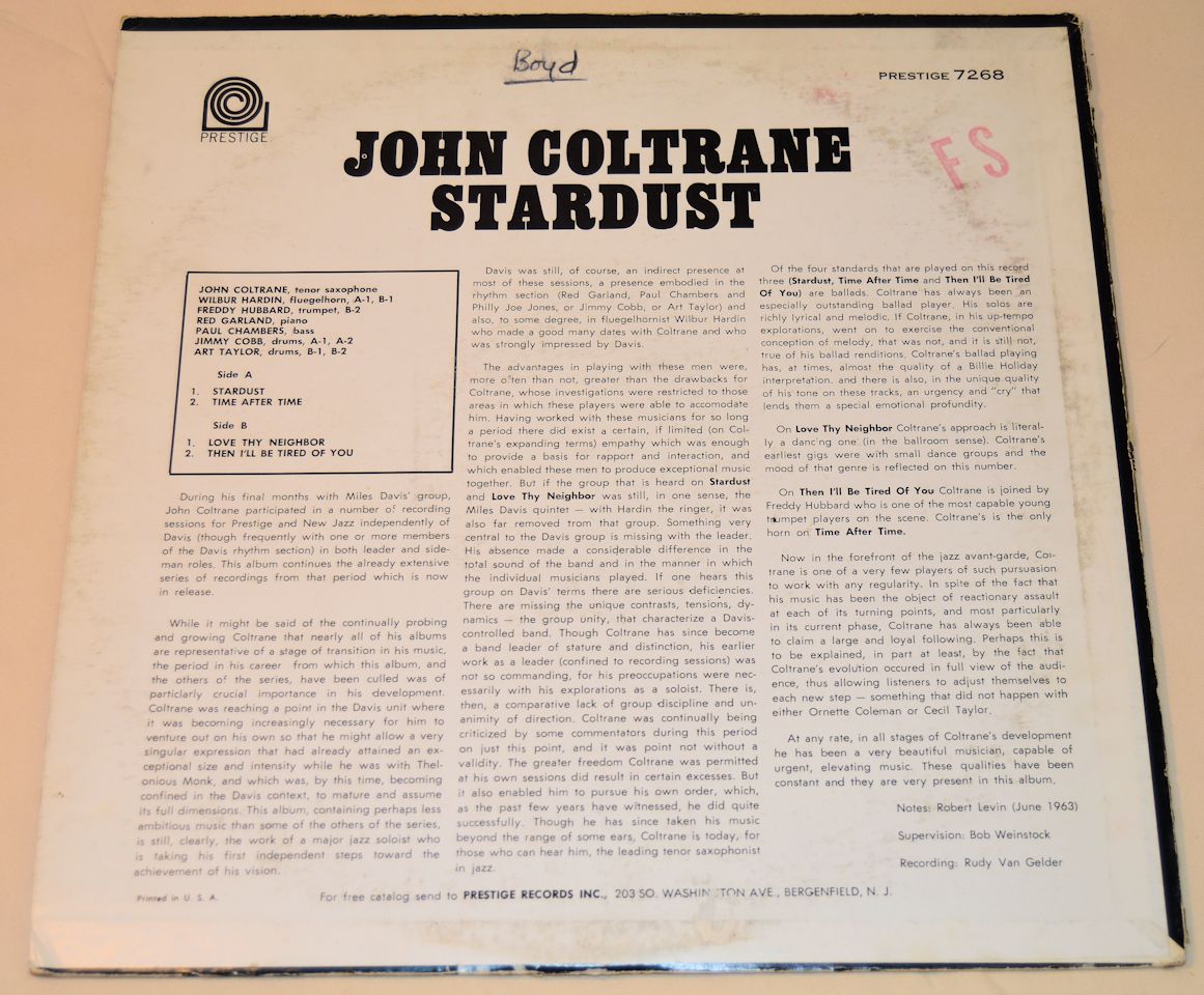 Coltrane, John - Stardust