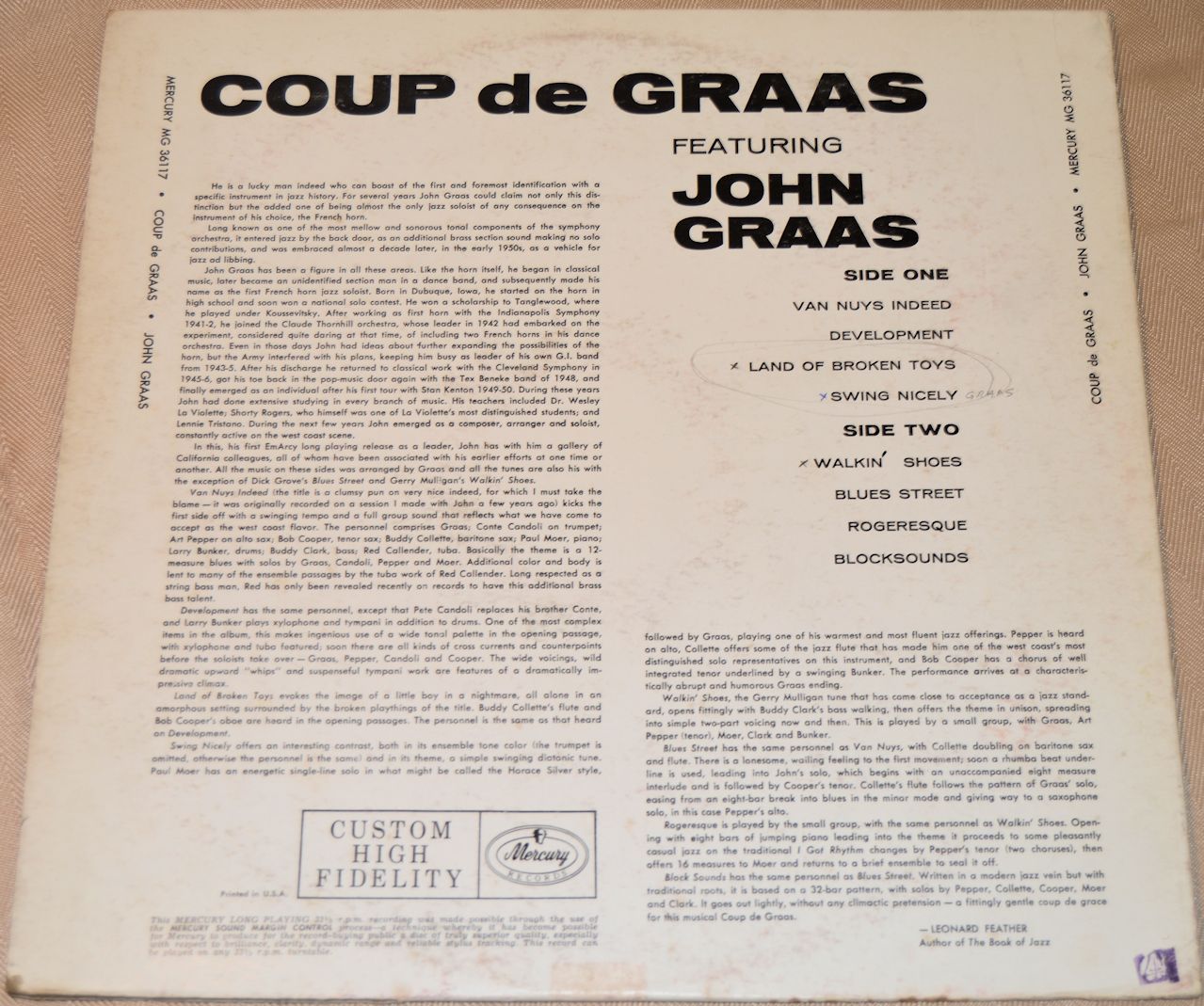 Graas, John - Coup De Graas