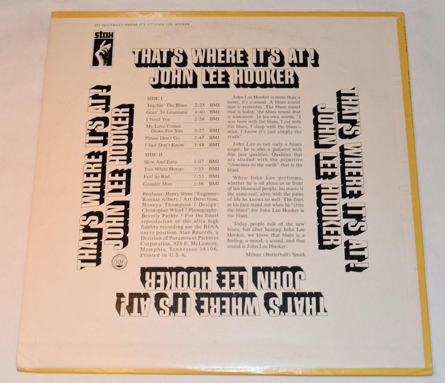 Hooker, John Lee - Thats Where Its At