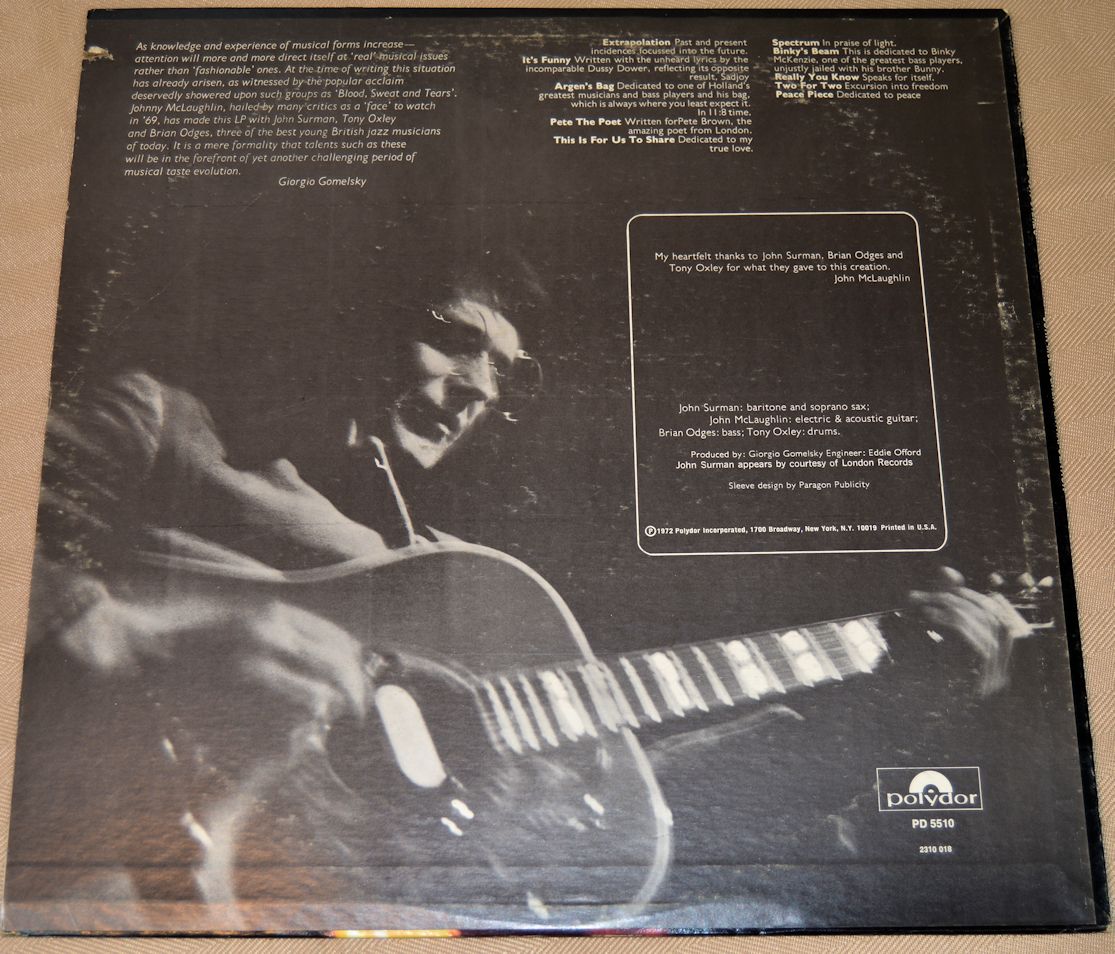 McLaughlin, John - Extrapolation