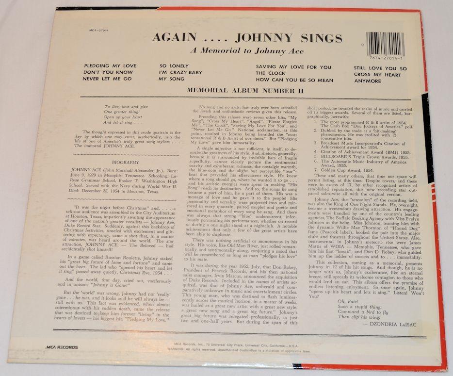 Ace, Johnny - Memorial Album