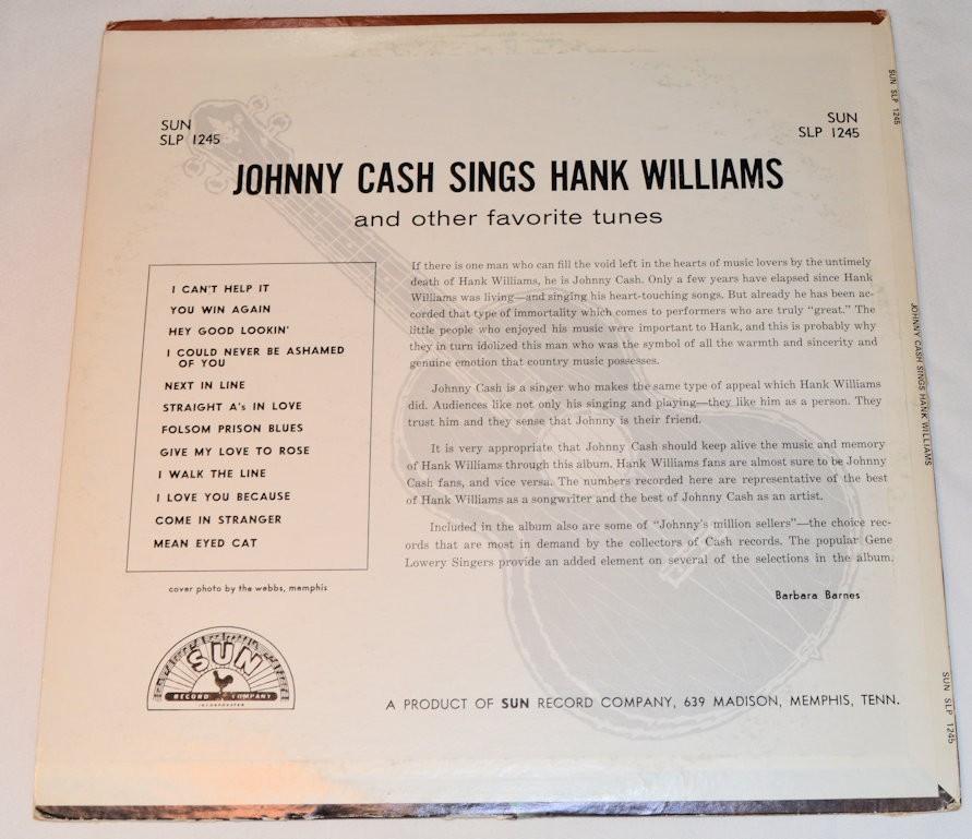 Cash, Johnny - Sings Hank Williams