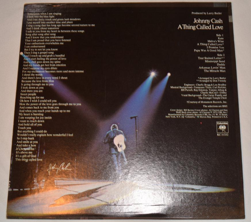 Cash, Johnny - A Thing Called Love