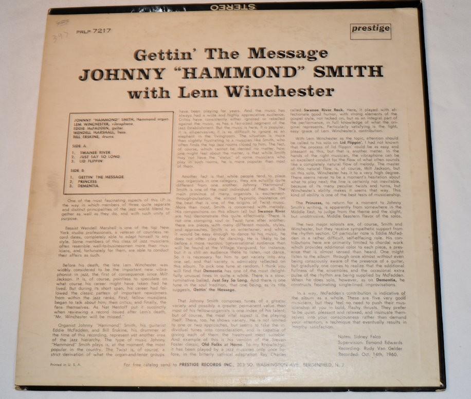 Smith, Johnny - Gettin The Message