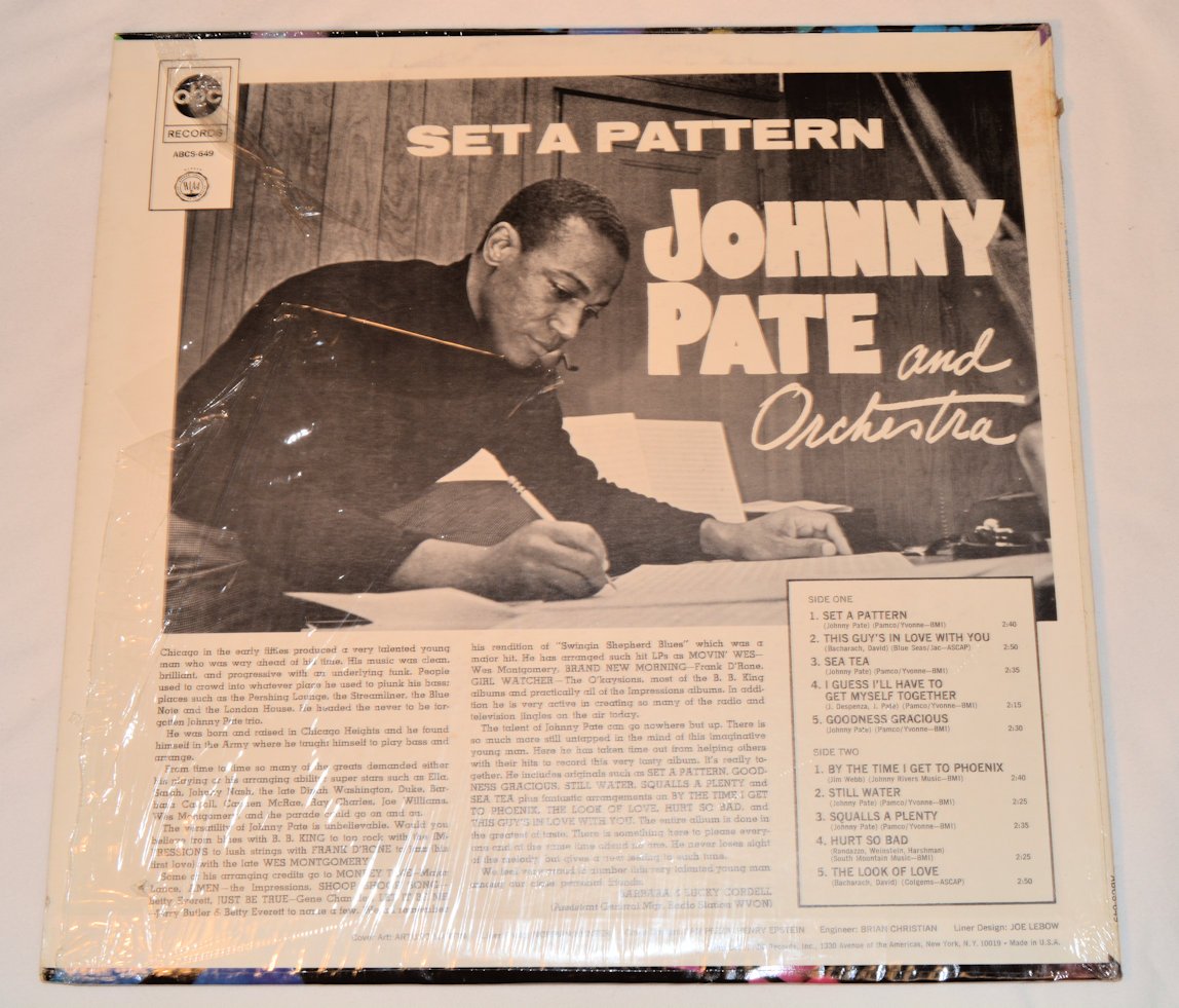 Pate, Johnny - Set A Pattern