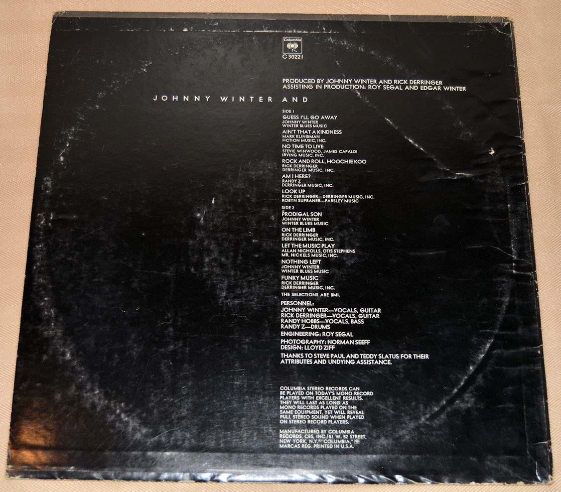 Winter, Johnny - Johnny Winter And