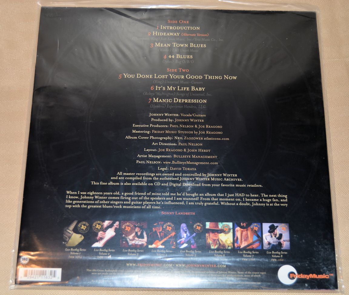 Winter, Johnny - Live Bootleg Series 9