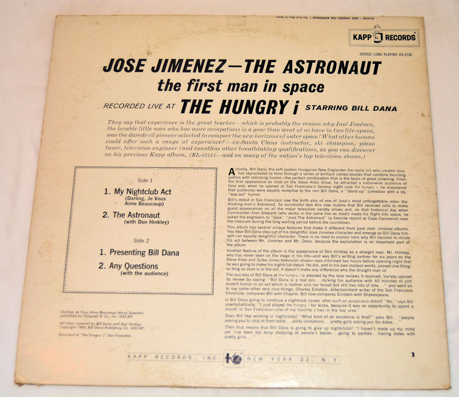 Jimenez, Jose - The First Man In Space