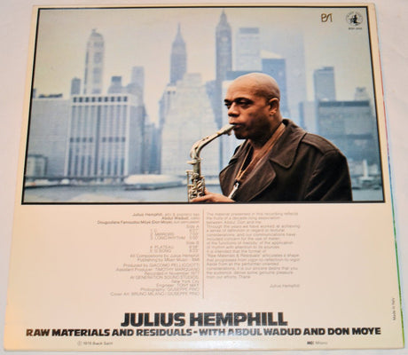 Hemphill, Julius - Raw Materials And Residuals