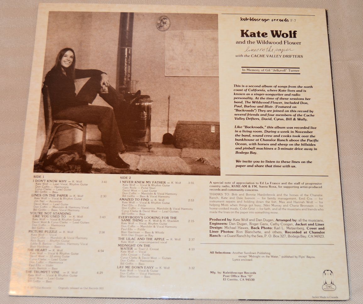 Wolf, Kate - Lines On The Paper