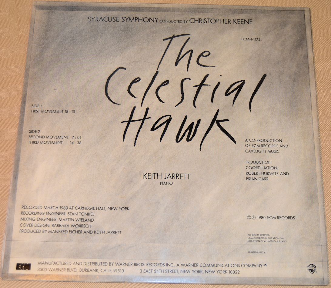 Jarrett, Keith - The Celestial Hawk