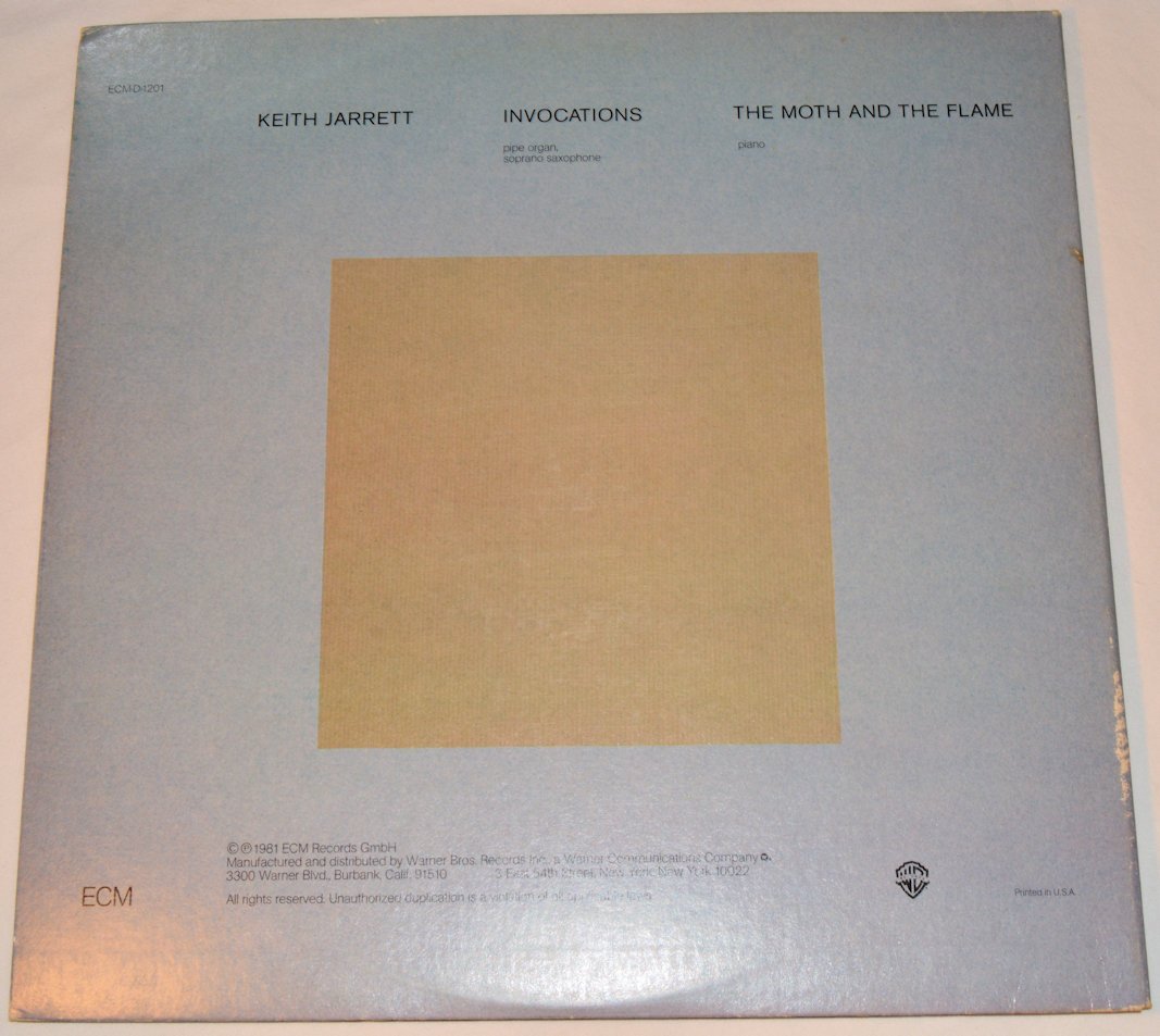 Jarrett, Keith - Invocations / The Moth And The Flame