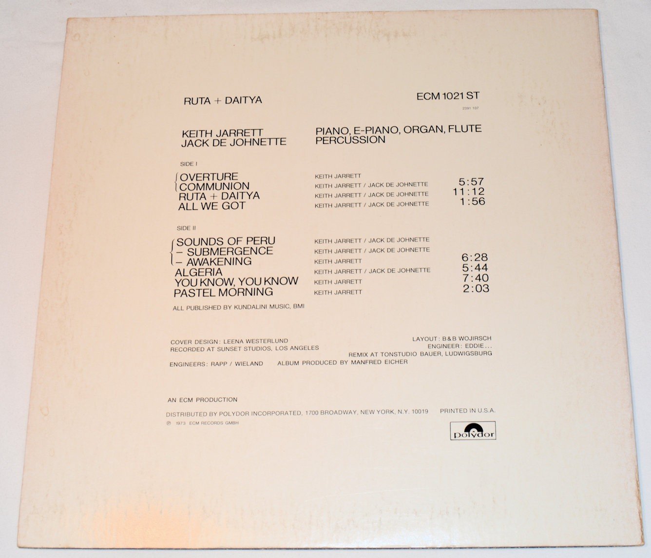 Jarrett, Keith - Ruta & Daitya