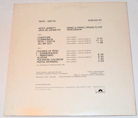 Jarrett, Keith - Ruta & Daitya