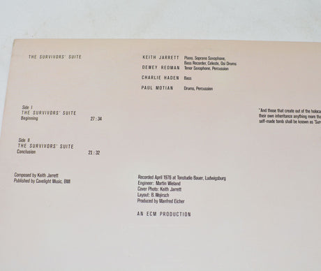 Jarrett, Keith -Survivor's Suite