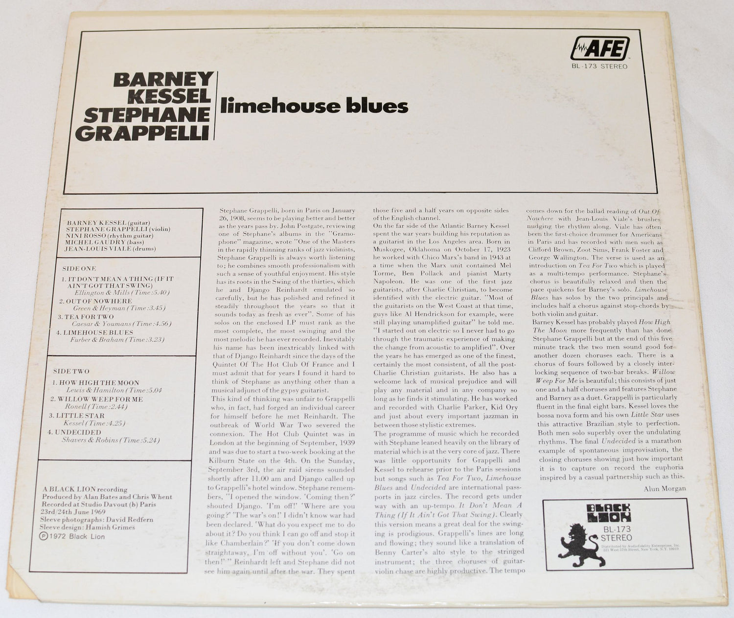 Kessel / Grappelli - Limehouse Blues