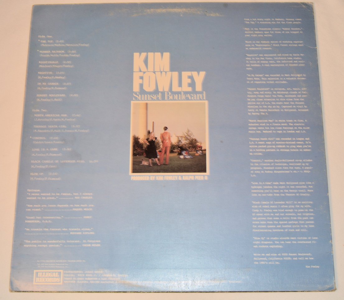 Fowley, Kim - Sunset Boulevard