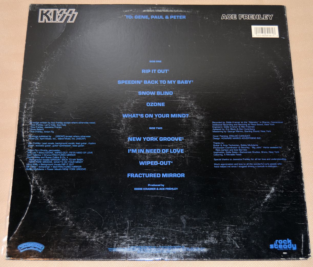 Kiss - Ace Frehley – Joe's Albums