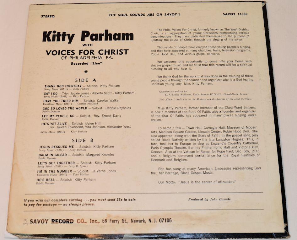 Parham, Kitty - Thank God Everyday