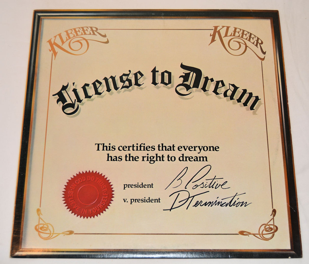 Kleeer - License To Dream