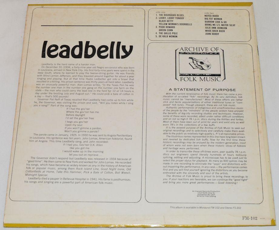 Leadbelly - Archive Of Folk Music