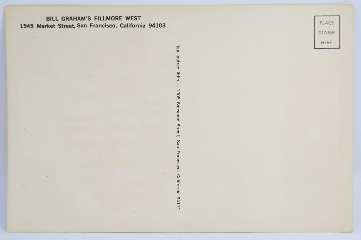 Led Zeppelin - Fillmore Postcard
