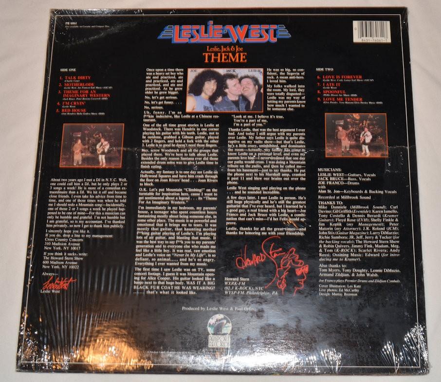 West, Leslie - Theme