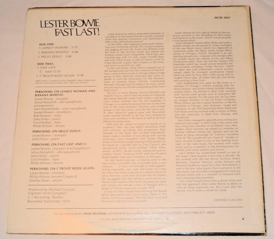 Bowie, Lester - Fast Last!