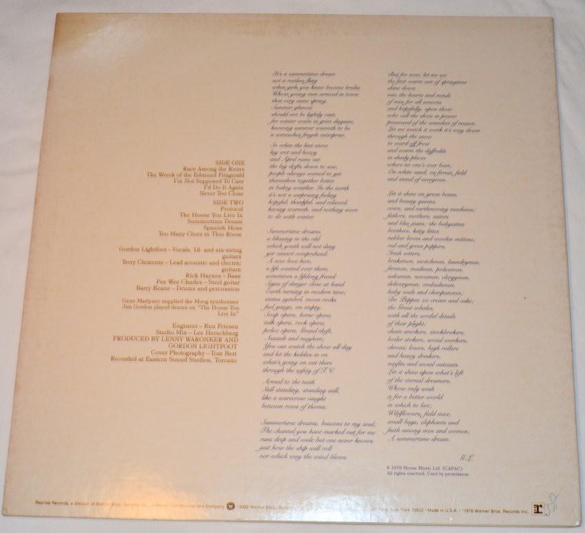 Lightfoot, Gordon - Summertime Dream