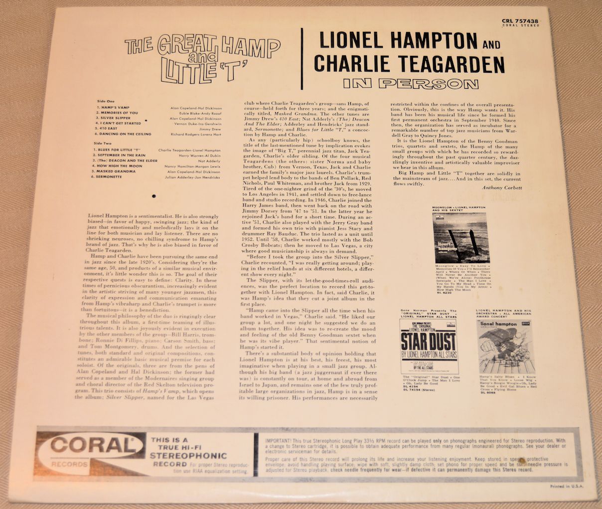 Hampton L./Teagarden C. - The Great Hamp & Little T