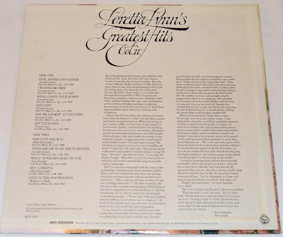 Lynn, Loretta - Greatest Hits II