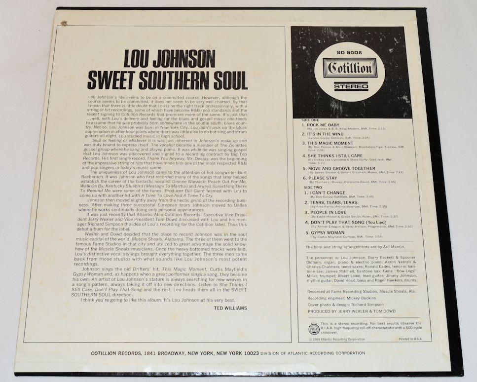 Johnson, Lou - Sweet Southern Soul
