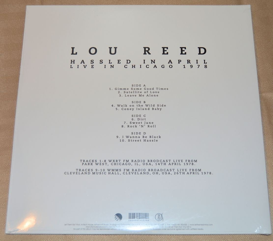 Reed, Lou - Hassled In April: Live In Chicago 1978