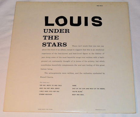 Armstrong, Louis - Under The Stars