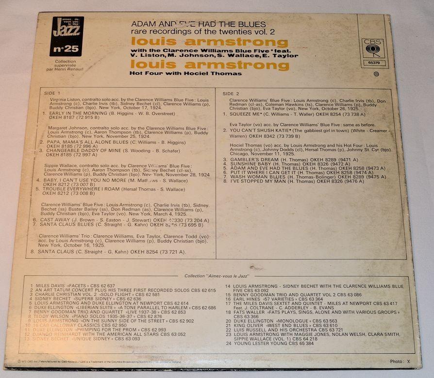 Armstrong, Louis - Adam & Eve