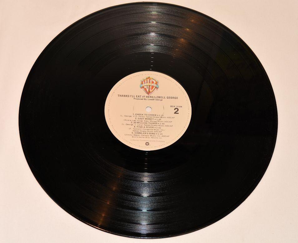 George, Lowell - Thanks I'll Eat It Here