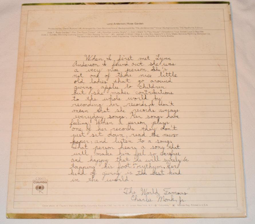 Anderson, Lynn - Rose Garden