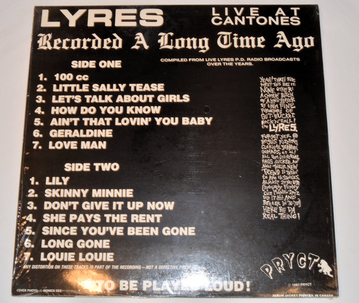 Lyres - Live At Cantones