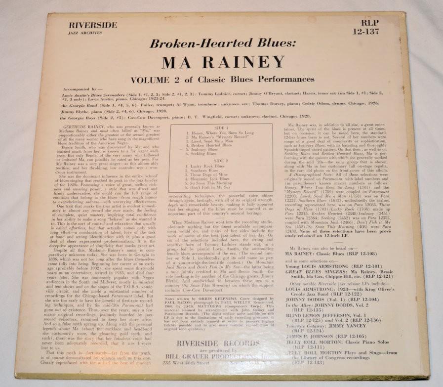 Rainey, Ma - Broken-Hearted Blues