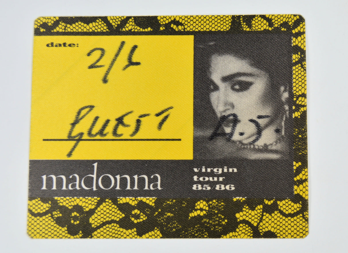 Madonna - Virgin Tour Backstage Pass