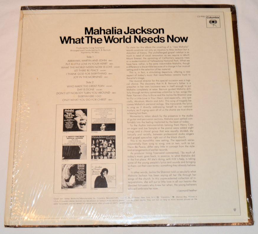 Jackson, Mahalia - What The World Needs Now