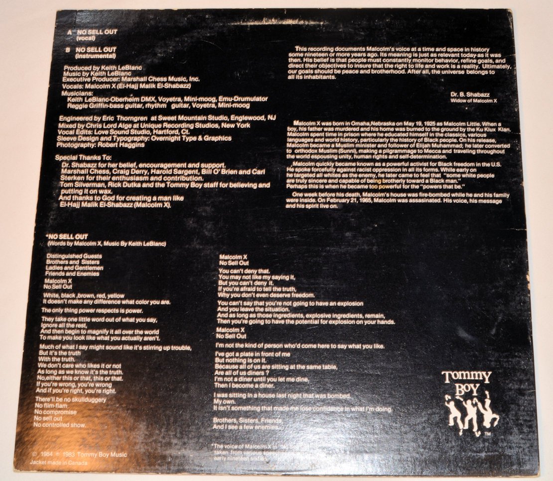 Malcolm X - No Sell Out