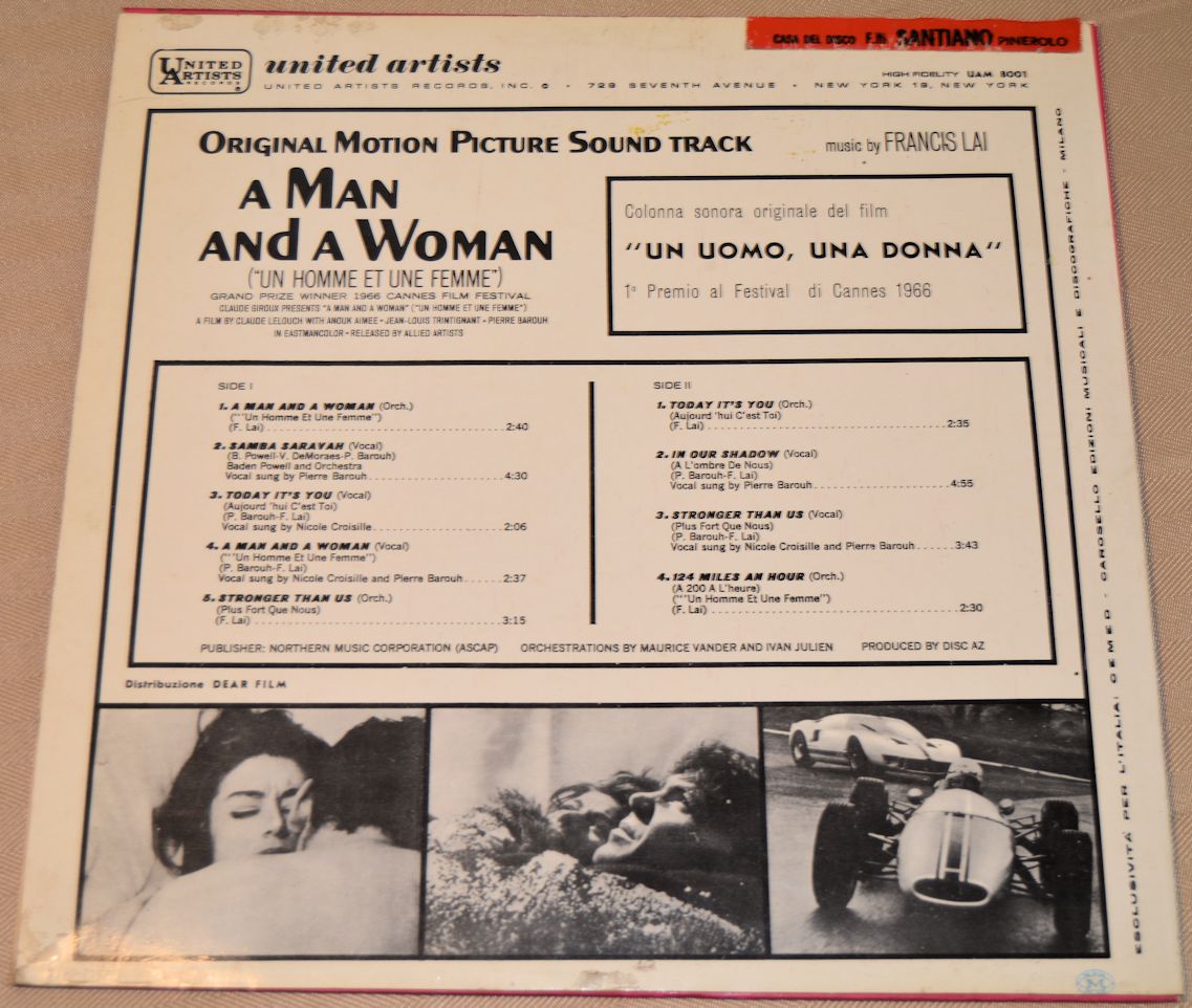 Soundtrack - A Man And A Woman