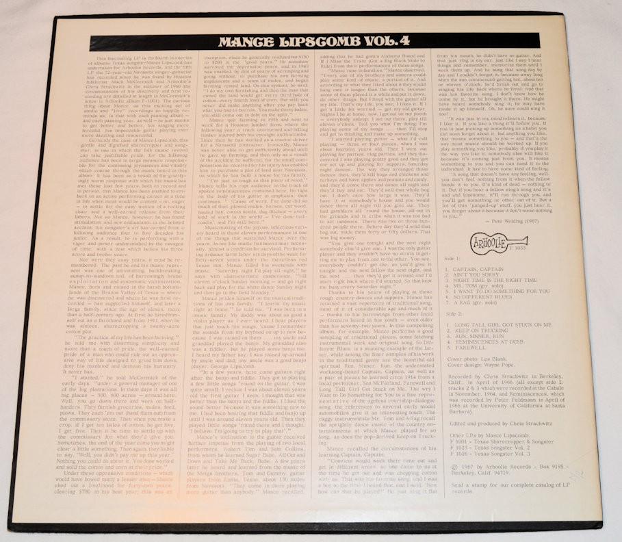 Lipscomb, Mance - Vol. 4