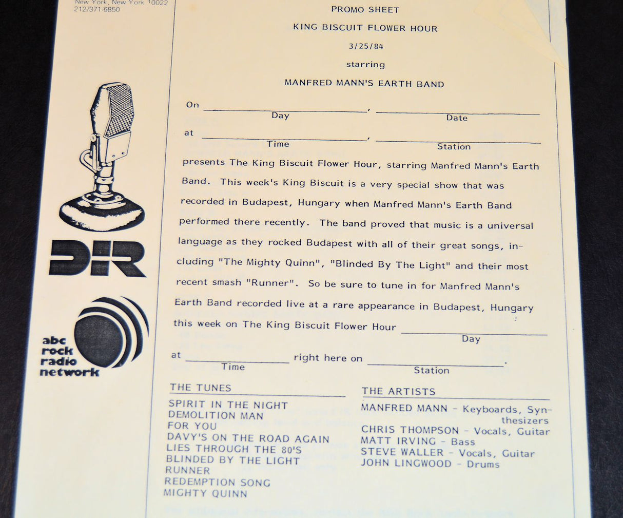 Manfred Mann's Earth Band - King Biscuit